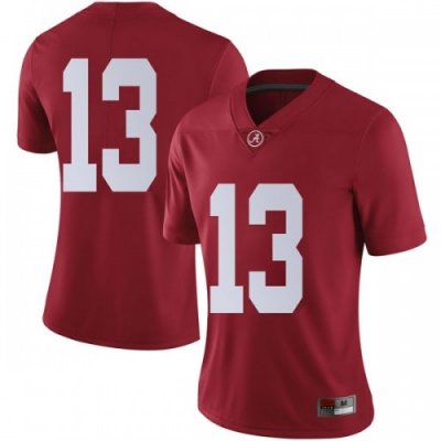 Women's Alabama Crimson Tide #13 Tua Tagovailoa Crimson Limited NCAA College Football Jersey 2403IAPN7